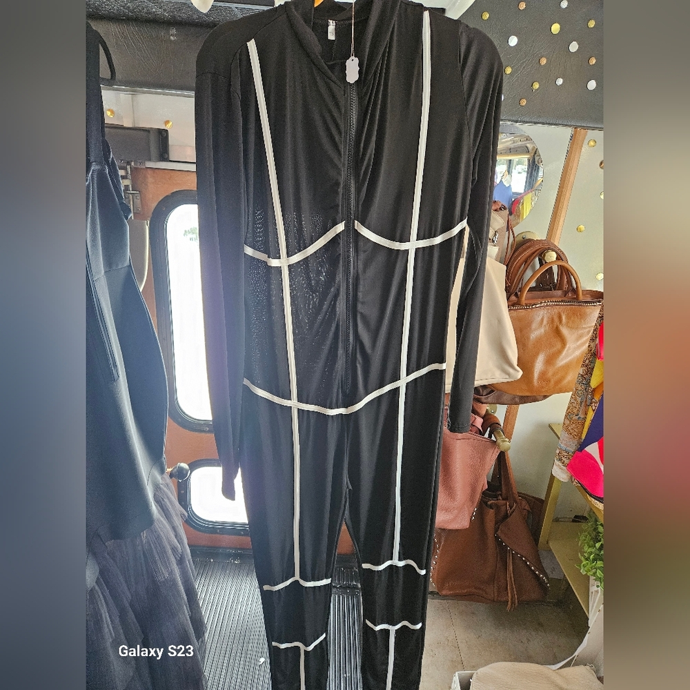 Black and White Women's Jumpsuit